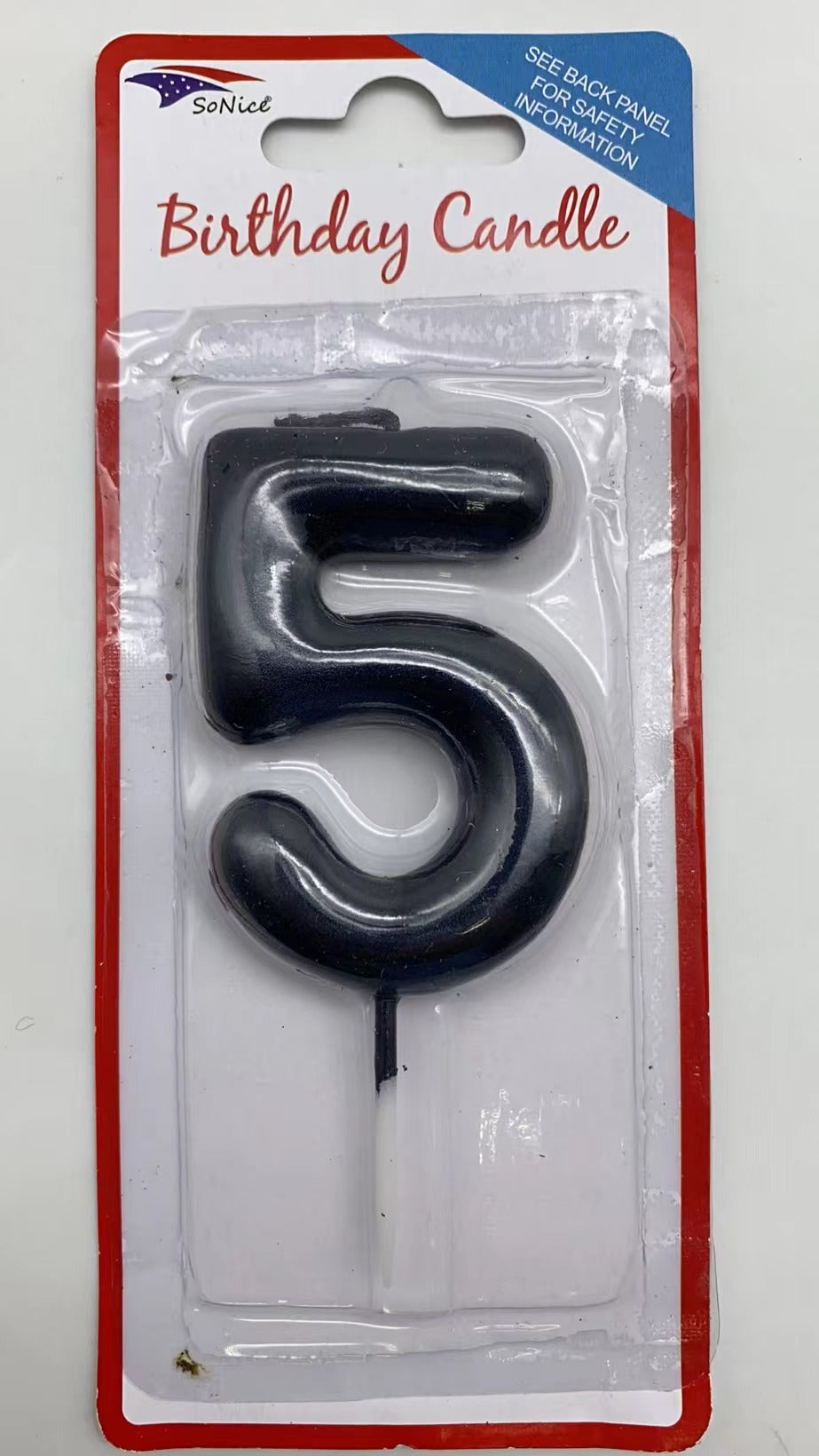 CANDLE DLX NUMERL BDAY #5