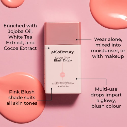 MCoBeauty Mini Super Glow Blush Drops - Rosy Blush