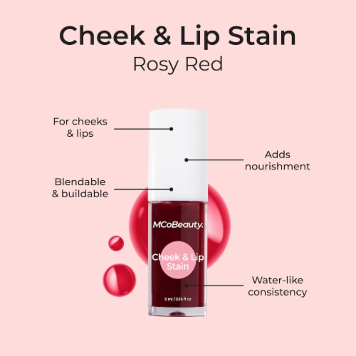 CHEEK & LIP STAIN ROSY RED