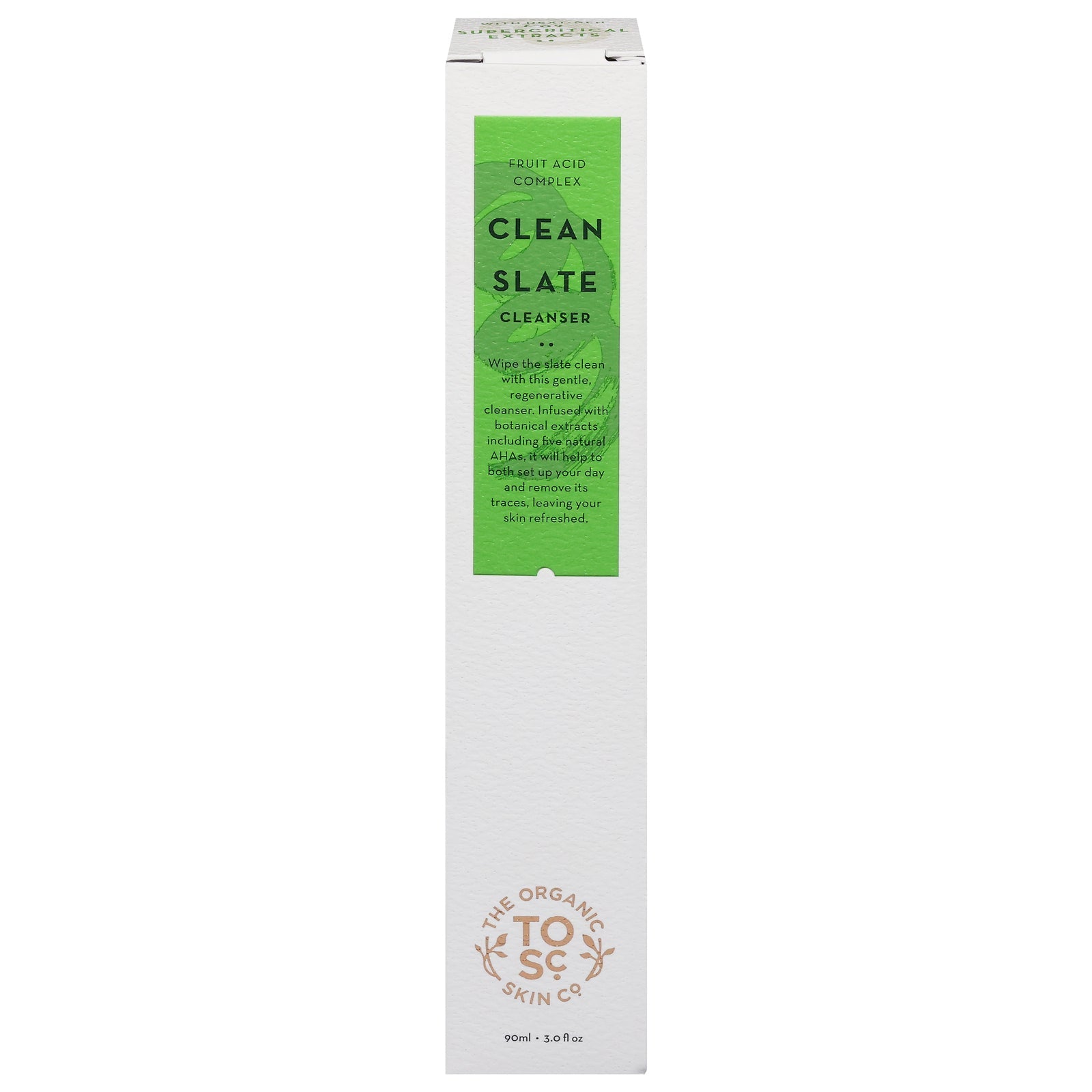 THE ORGANIC SKIN CO. CLEANSER,FACE,CLEAN SLATE