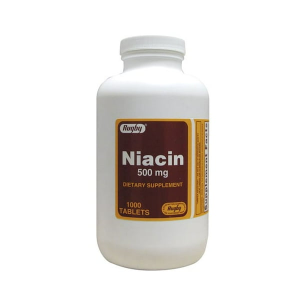 NIACIN 1000MG TABLET TR 100CT RUGBY