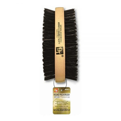 Kiss Red Brush Palm 2-Side Bristles (6in) 100% Boar
