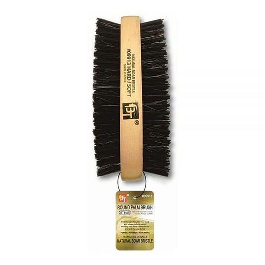 Kiss Red Brush Palm 2-Side Bristles (6in) 100% Boar