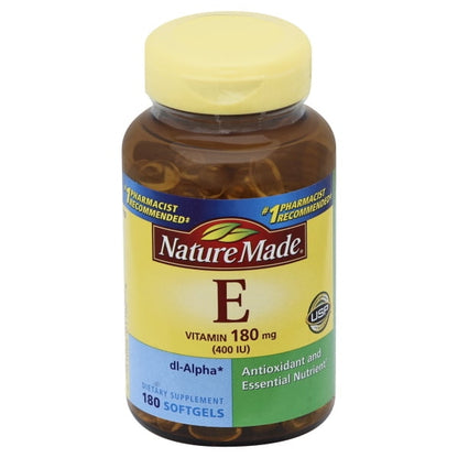 NM VITAMIN E CP 400U 180 DL-ALPHA