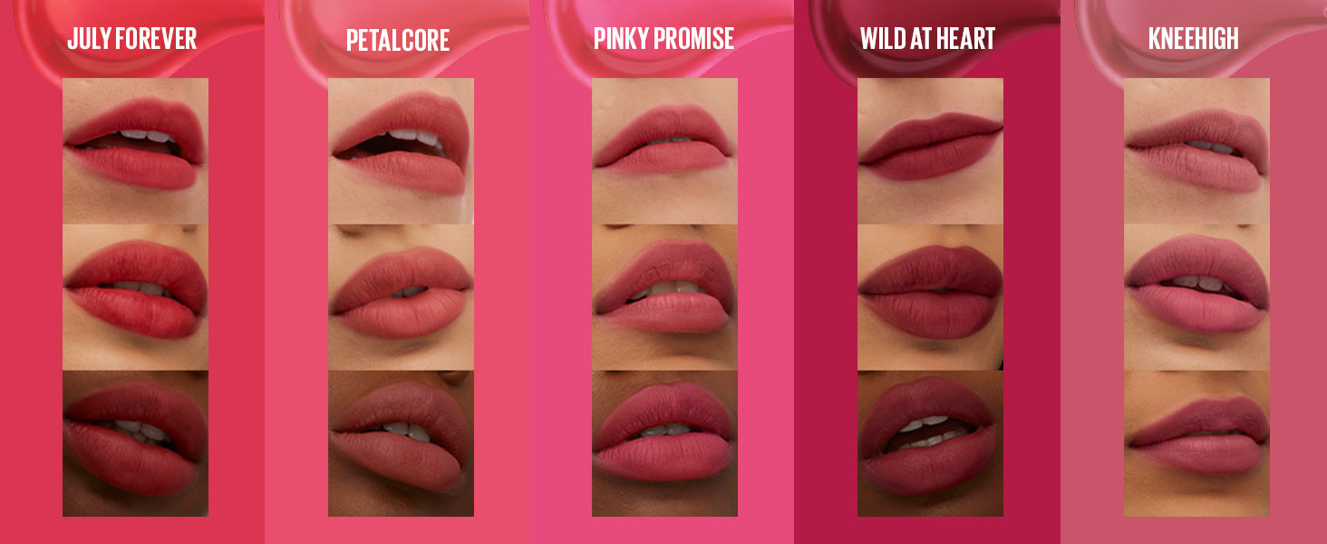 MAYBELLINE New York Super Stay Teddy Tint Liquid Lip Tint, July Forever, 0.17 oz