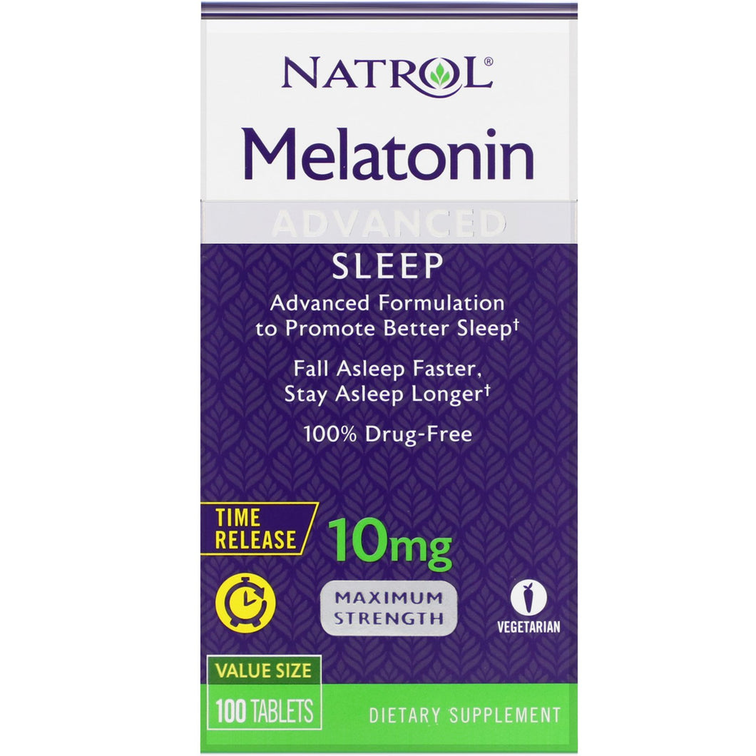 MELATONIN 10MG FD STRAW TAB 100CT NATROL