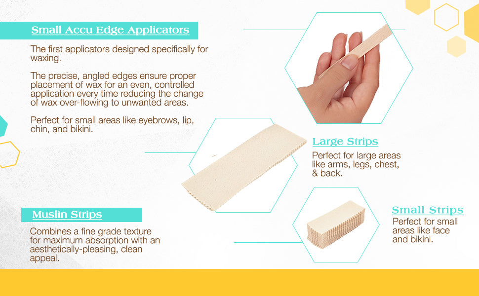 GIGI WAXING APPLICATORS & STRIP