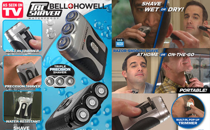 Bell + Howell TacShaver 2-in-1 Shaver and Trimmer