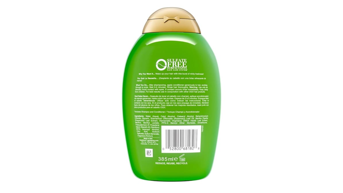 Ogx Conditioner Rosemary Mint Extra Strength 13oz