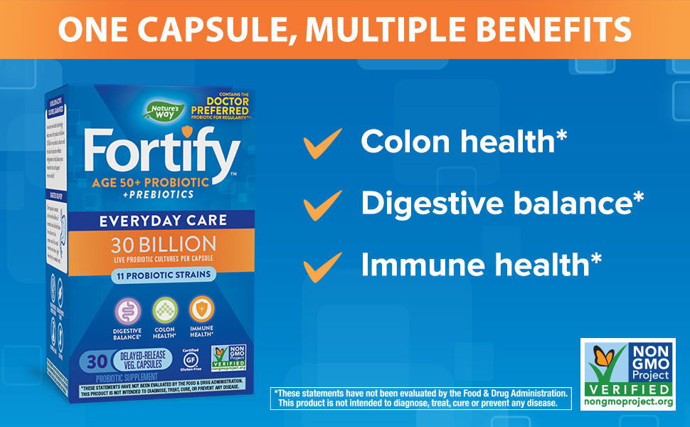 NATURE'S WAY FORTIFY,PROBIO,50+,50B
