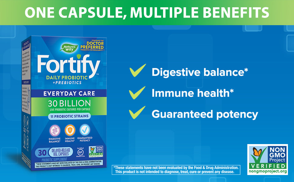 NATURE'S WAY FORTIFY,PROBIO,DAILY,30B