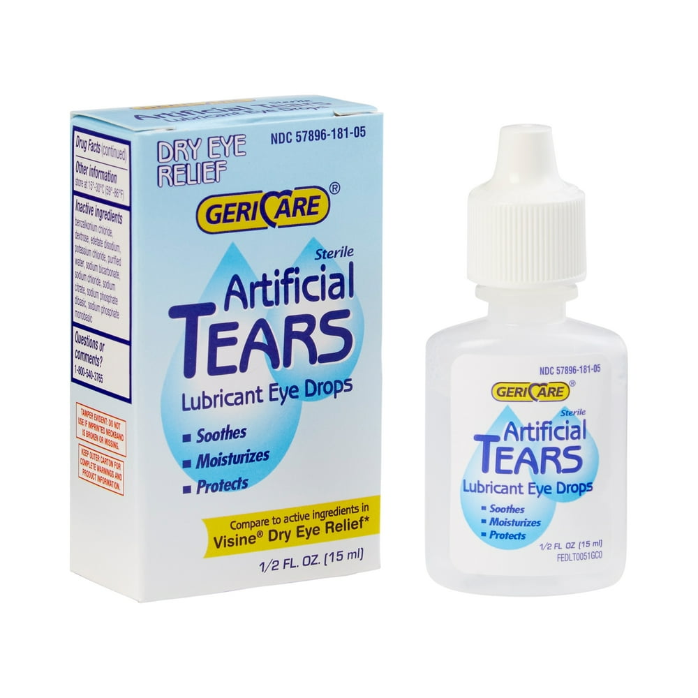 ARTIFICIAL TEARS DROPS 0.5OZ GERI-CARE