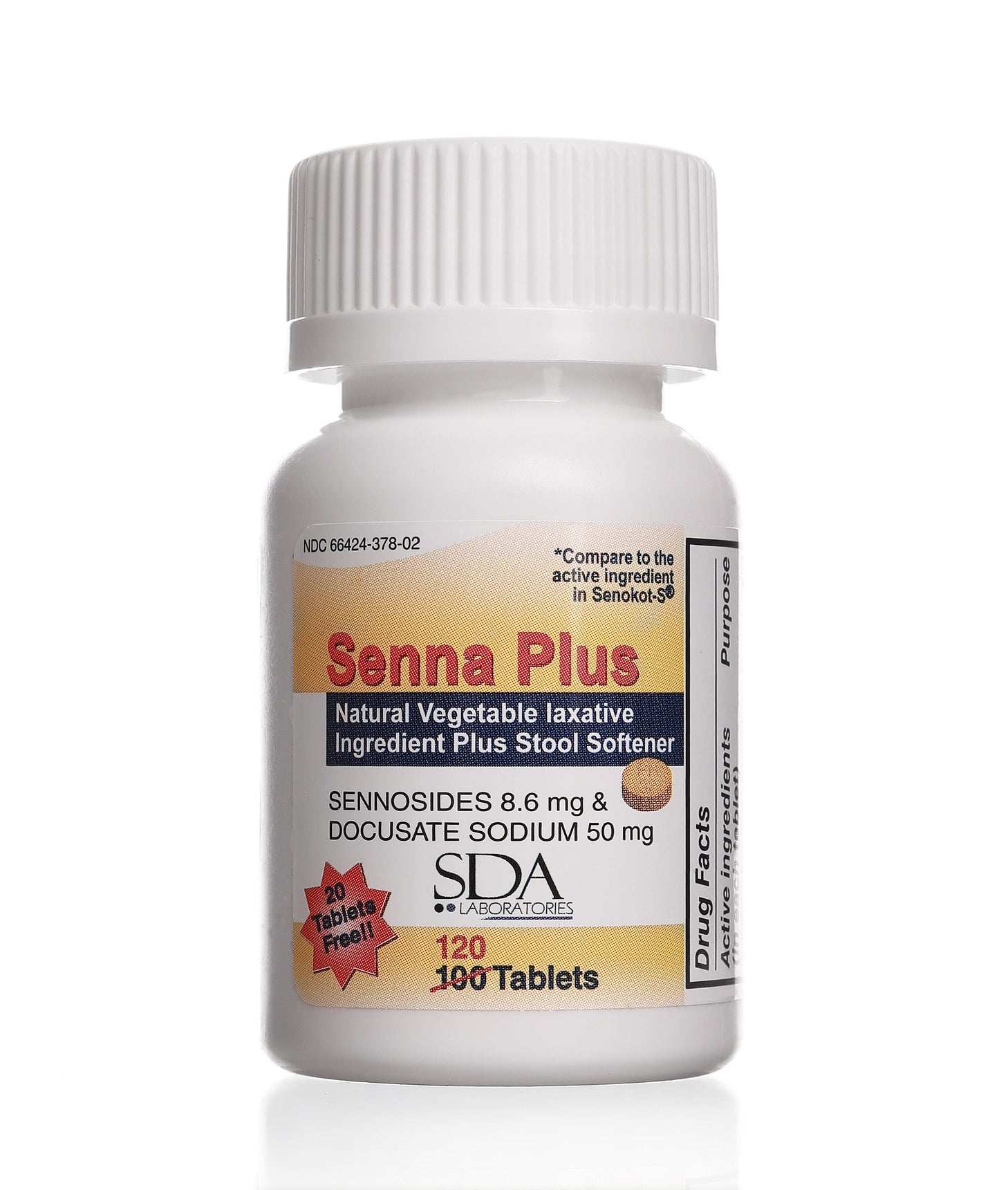 SENNA LAXATIVE TAB 100CT