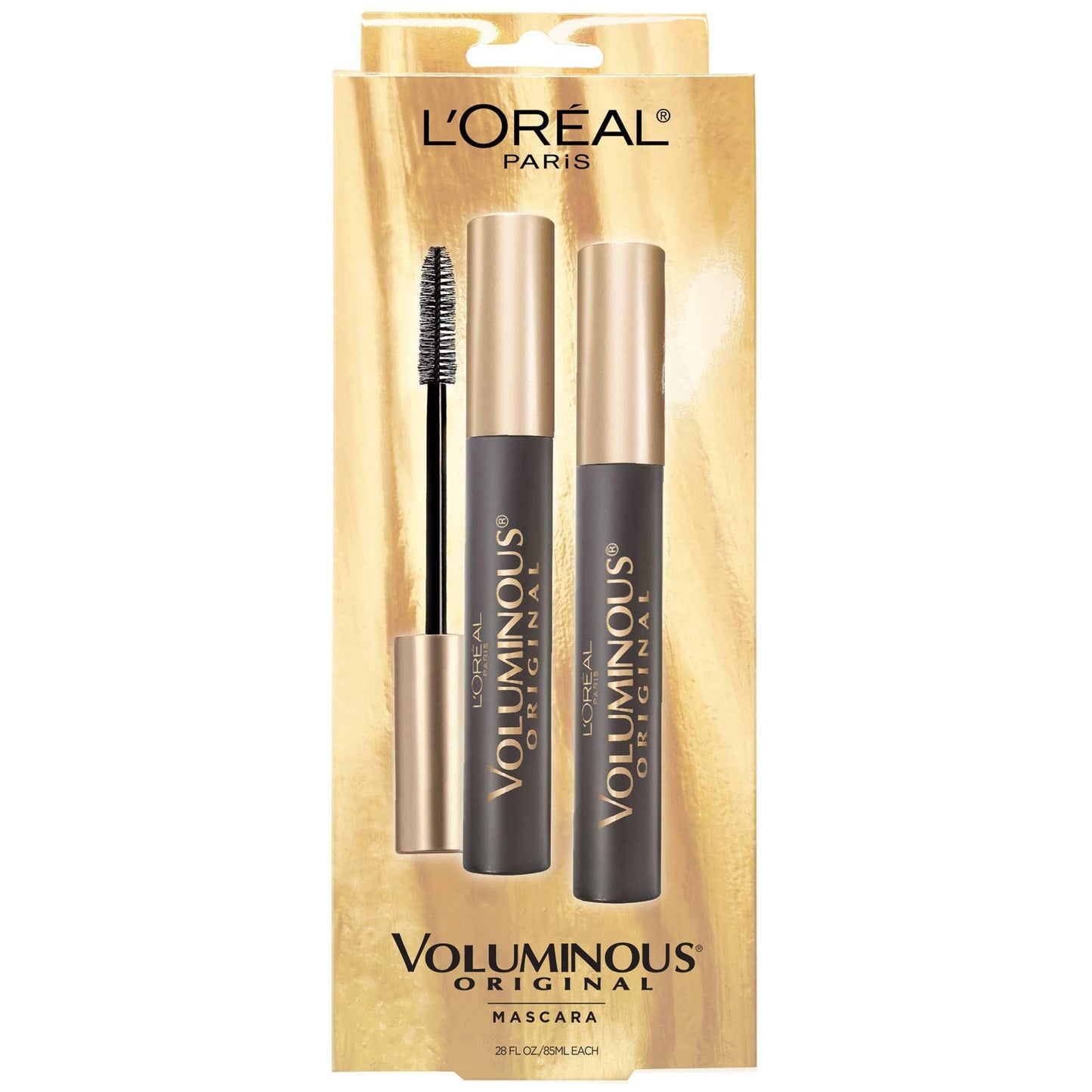 L'ORÉAL PARIS Voluminous Original Waterproof Bold Eye Mascara, 360 Waterproof Black, 0.28 fl. oz.