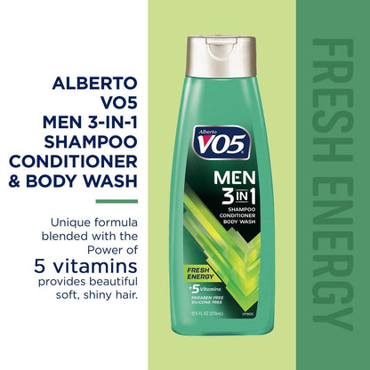 VO5 MEN 3IN1 FRSH ENRG SHM CND WSH 15 OZ