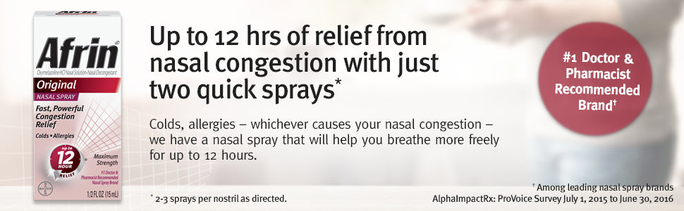 AFRIN SPRAY SEVERE CONG W/MEN 15ML