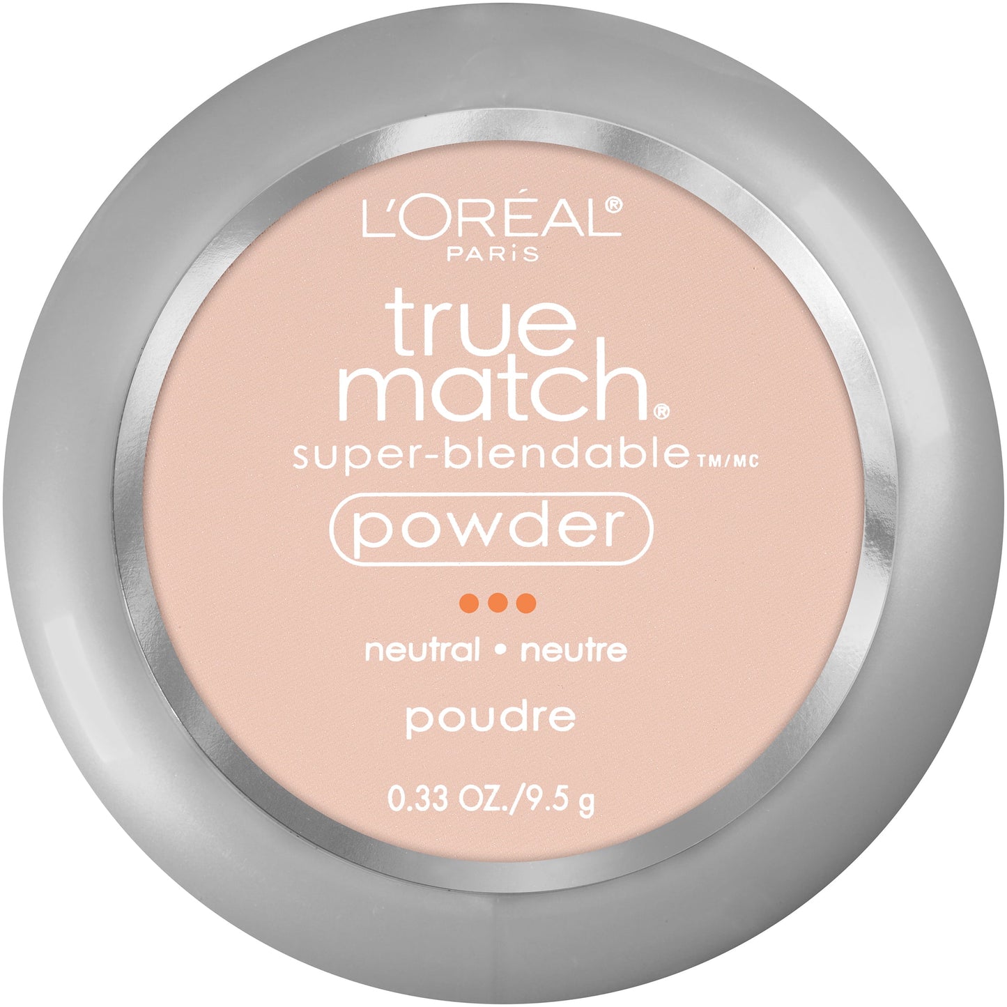 L'ORÉAL PARIS True Match Super-Blendable Oil Free Makeup Powder, C1 Light, 0.33 oz.