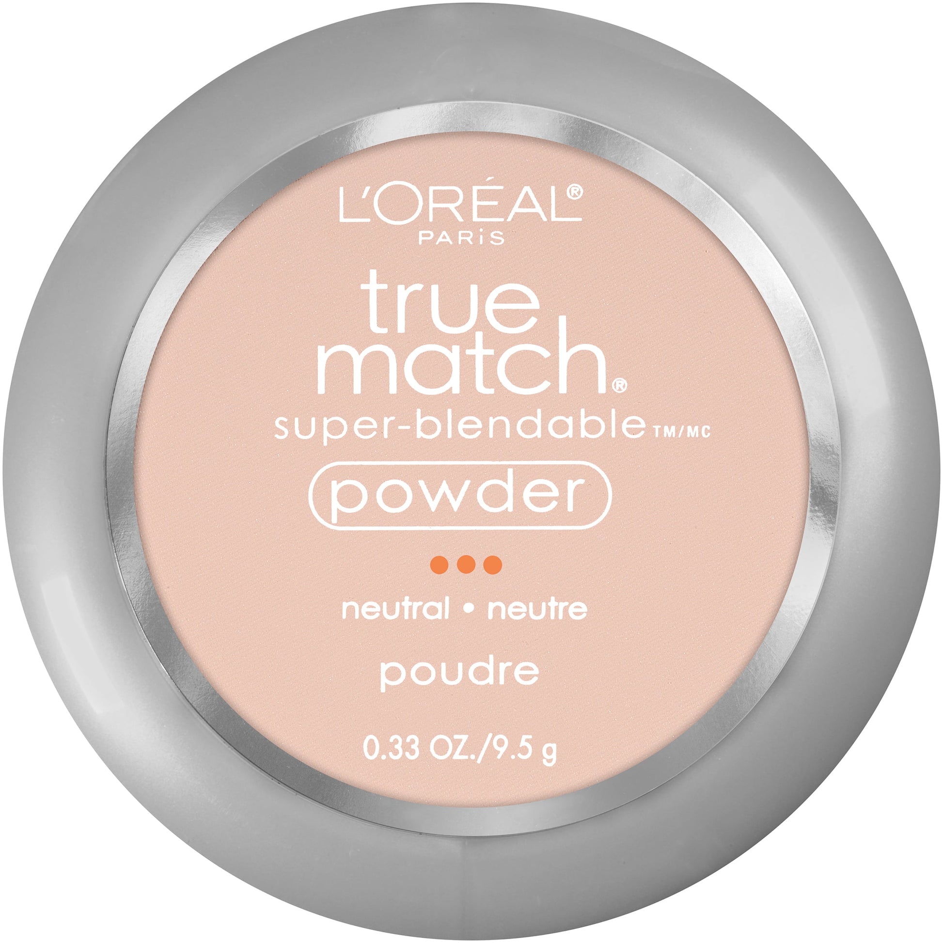 L'ORÉAL PARIS True Match Super-Blendable Oil Free Makeup Powder, C1 Light, 0.33 oz.