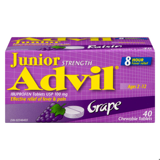 ADVIL JR CHEWTAB GRAPE 24CT