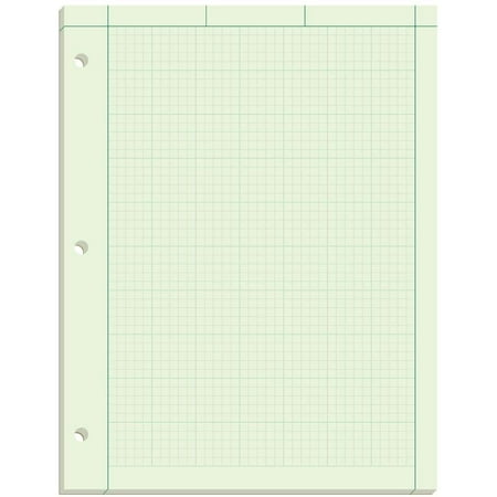 Oxford® Engineering Computation Book, Quad Ruled, Green Tint Paper