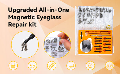 EYE GLASS REPAIR KIT WITH MAGNIFIER API