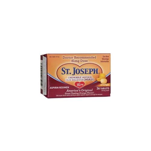 ST JOSEPH ASPIRIN 81MG CHEWABLE 36CT