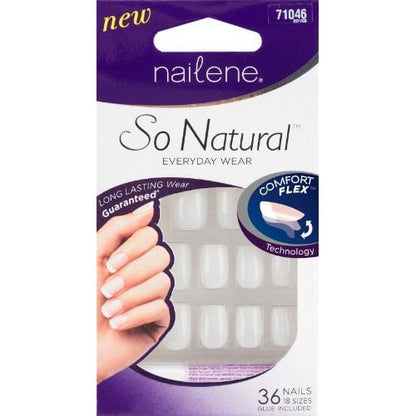 Nailene So Natural 36 Acrylic Nail Set