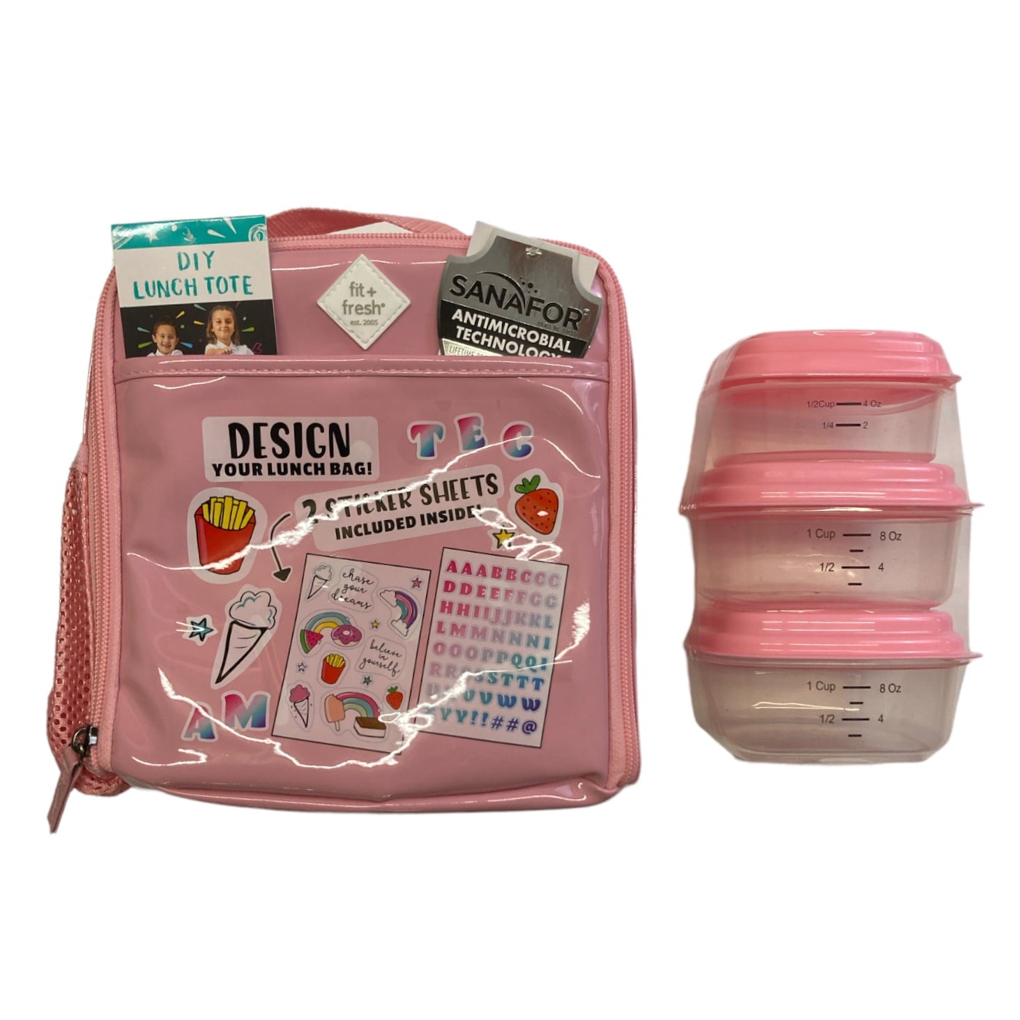 FIT & FRESH LUNCH BAG,KMDN,FRUIT PINK