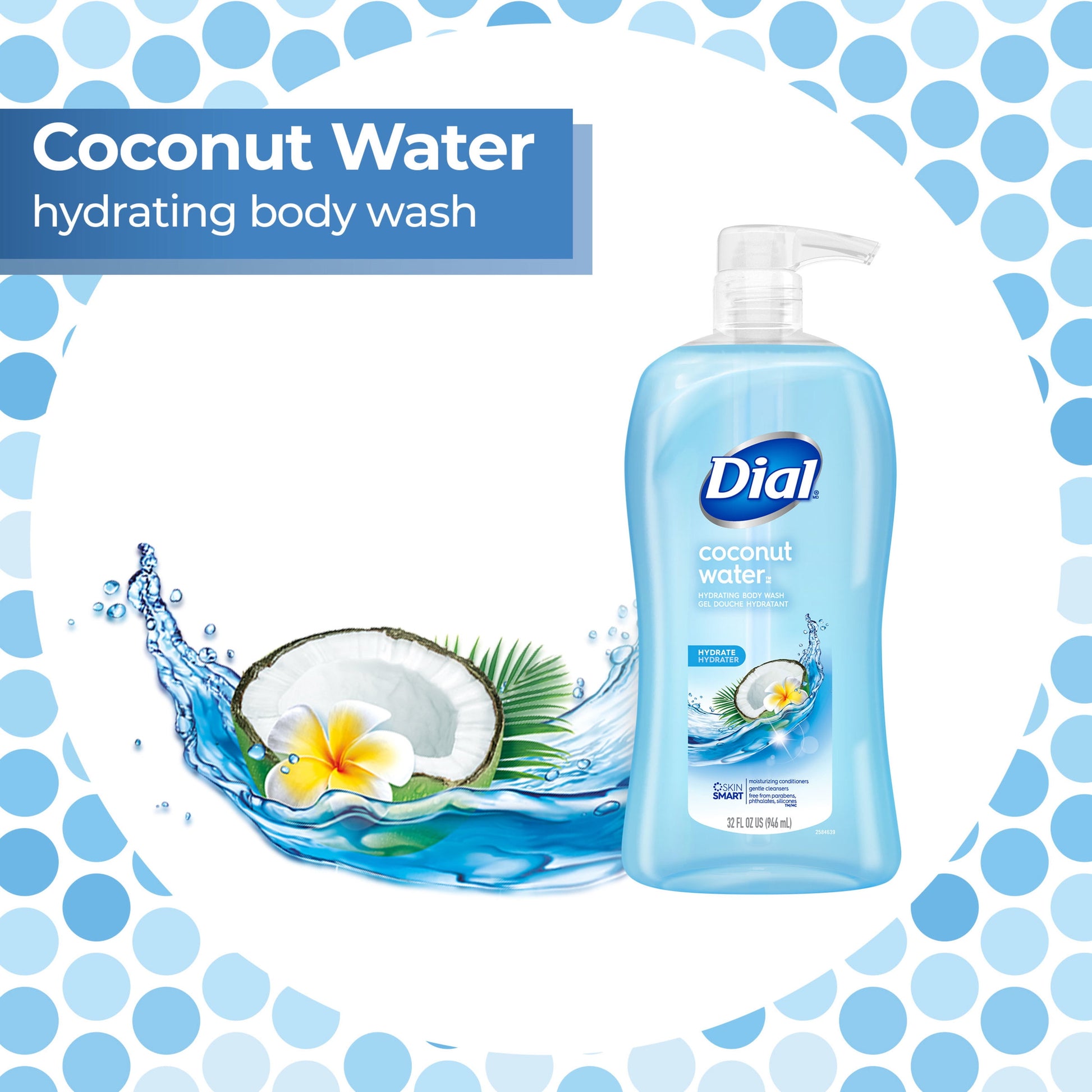 S/M COCONUT WATER BODY WASH 16Z