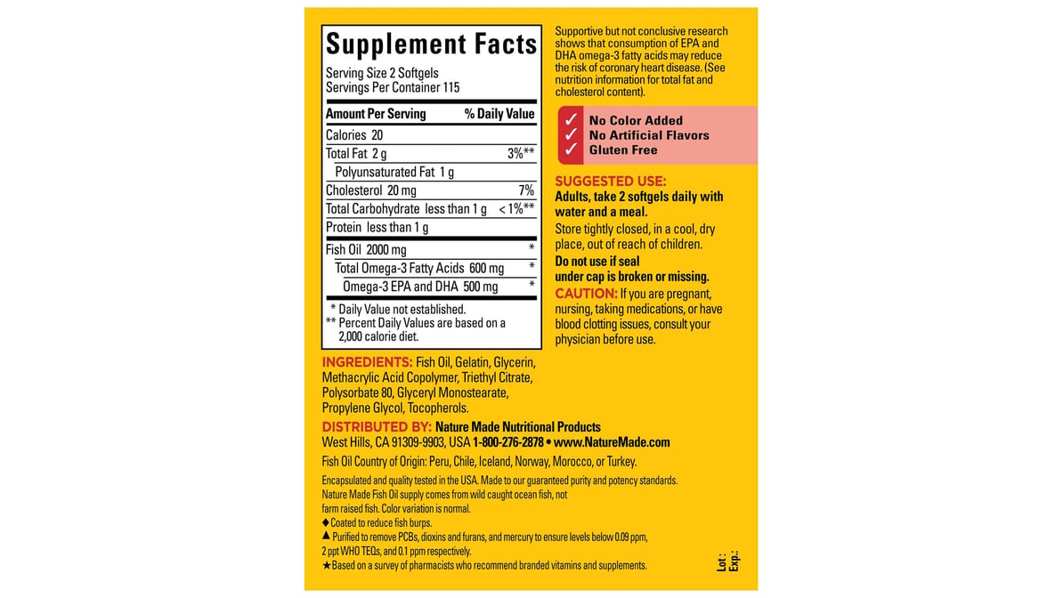 NT FISH OIL GC 2000MG 125 BNS
