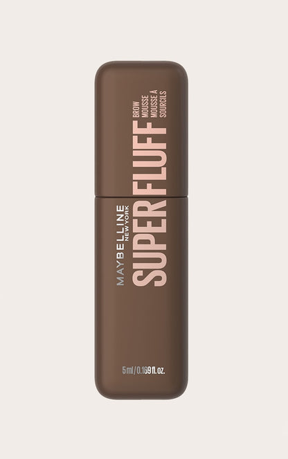 MAYBELLINE New York Superfluff Brow Mousse, 257 Medium Brown, 0.17 oz