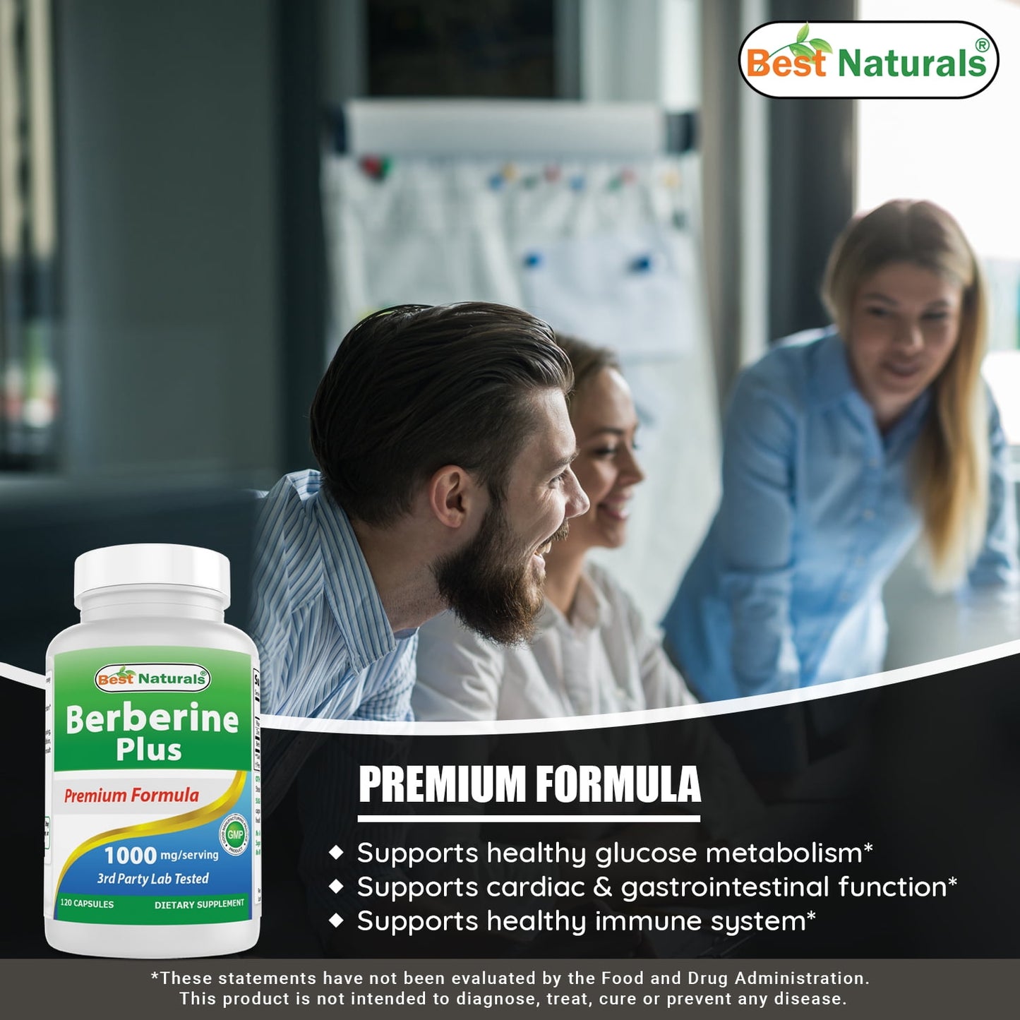 BERBERINE 1000 MG CAP 60CT NAT BOUNTY