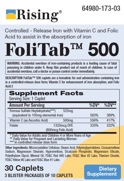 FOLITAB 500 CPL 30 (3X10) UD