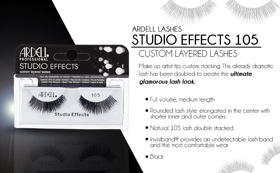 Ardell Studio Effect Lashes - 105 Black
