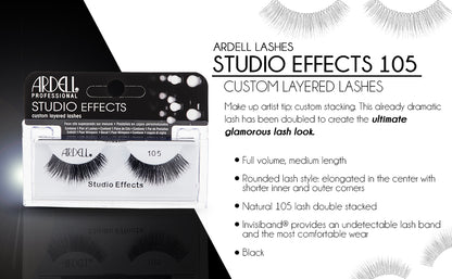 Ardell Studio Effect Lashes - 105 Black