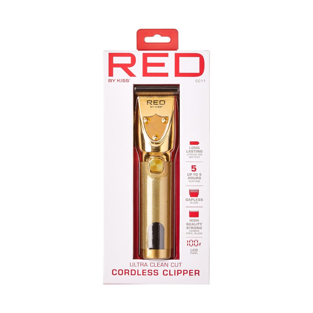 Kiss Red Clipper Ultra Clean Cut Cordless