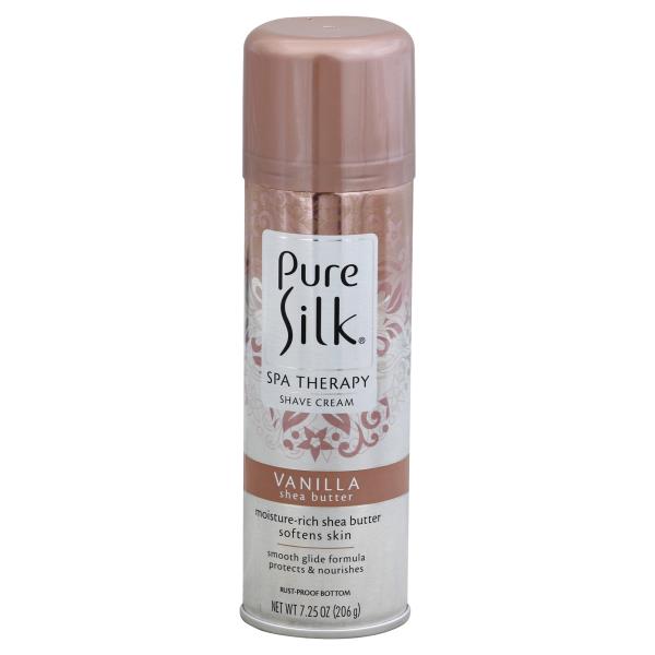 Pure Silk Shave Cream Vanilla And Shea Butter 7.25oz