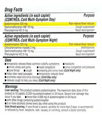COMTREX COLD COUGH CAPLET DAY NITE 24CT