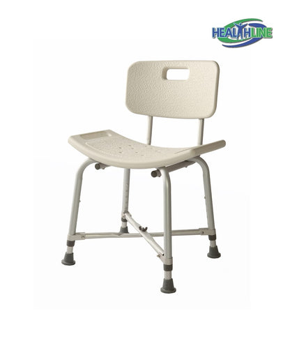 BATH BENCH EQ W/ BACK DSHP