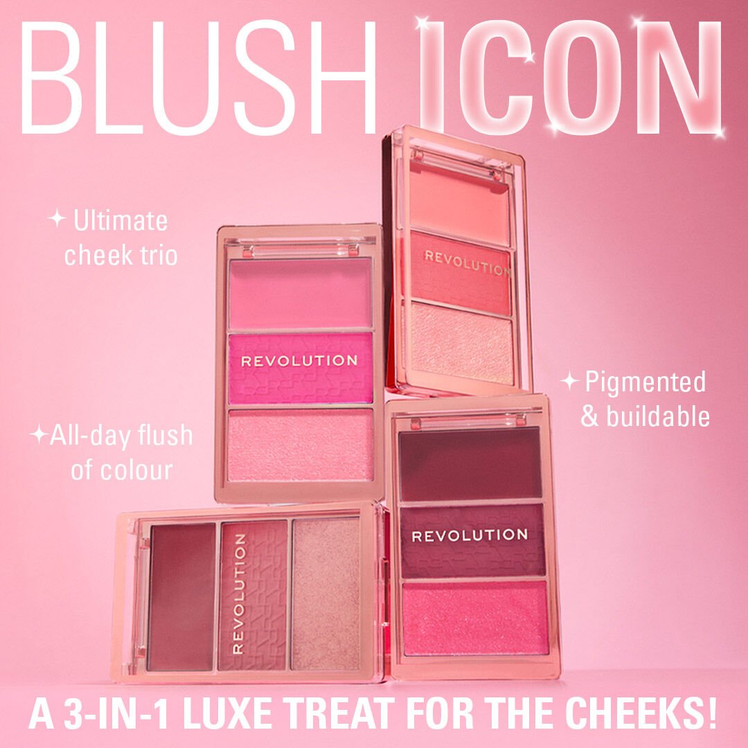 REVOLUTION Blush Icon Palette - Authentic Peach
