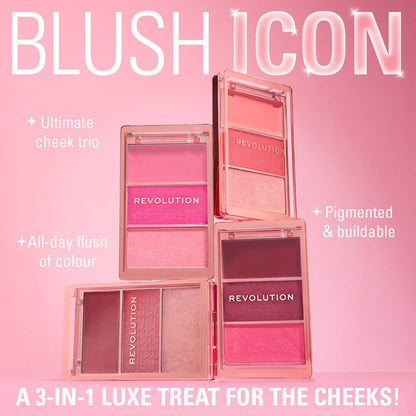 REVOLUTION Blush Icon Palette - Authentic Peach