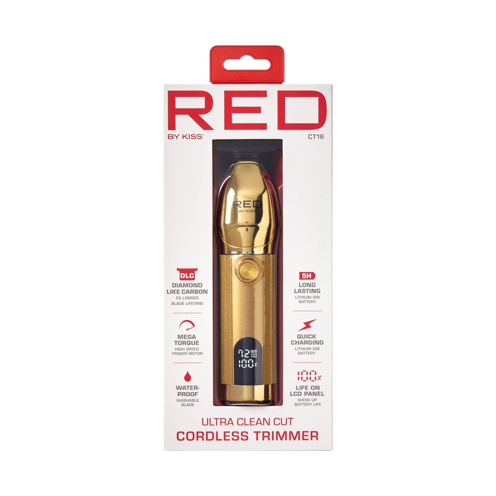 Kiss Red Trimmer Ultra Clean Cut Cordless