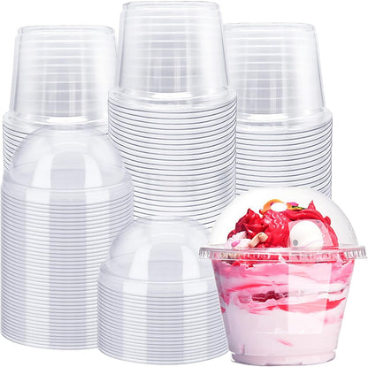 SENSATIONS Paper Snack Cups With Plastic Lids, 9 oz