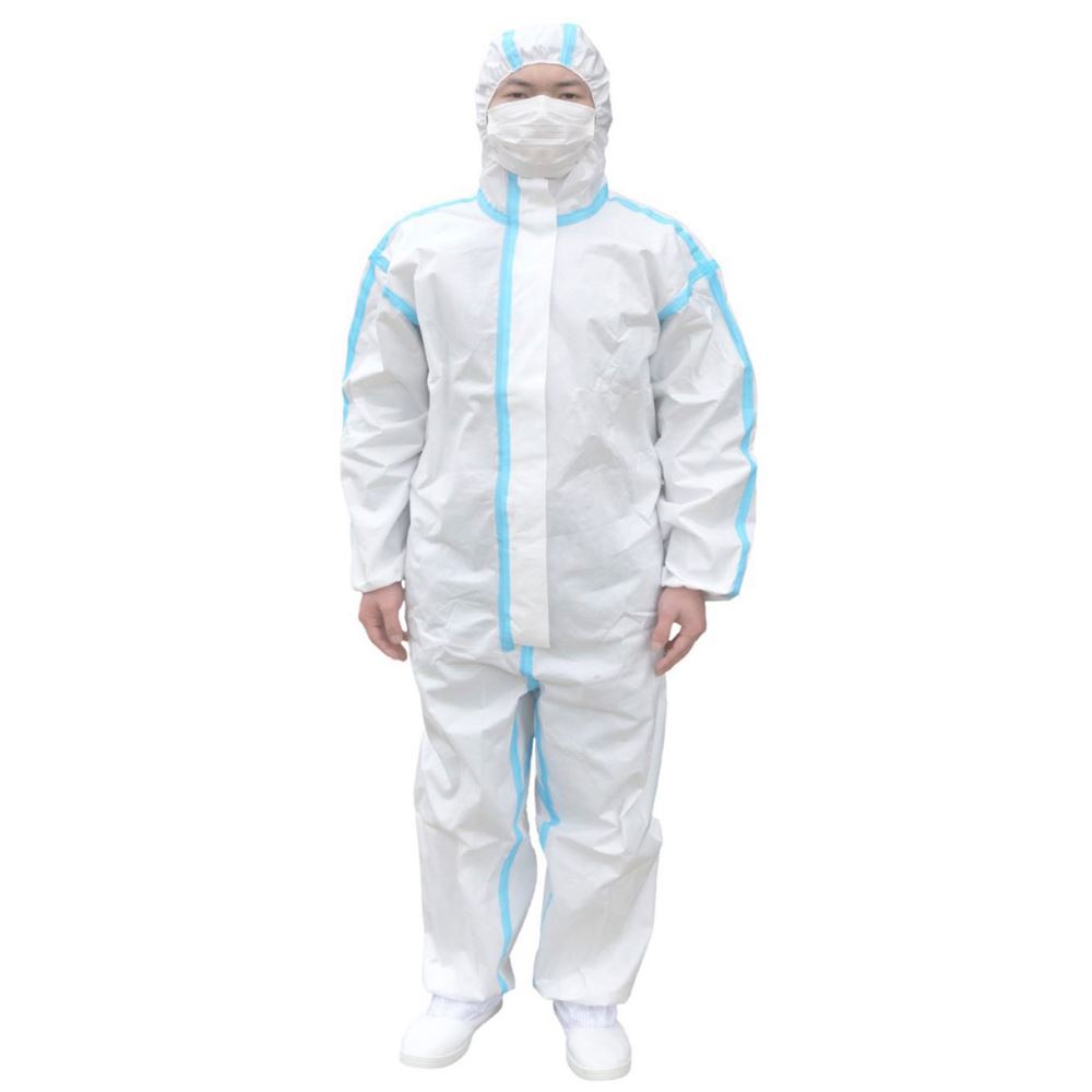 COVERALL W/HOOD MD STERILE DS