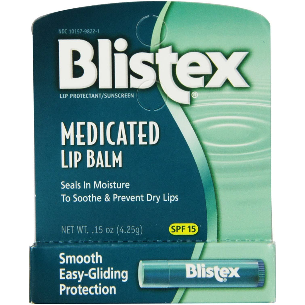 Blistex Medicated Balm Spf15 0.15oz Assorted Flavors (24in)