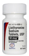 LIOTHYRONINE SOD TB 50MCG 100