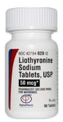 LIOTHYRONINE SOD TB 50MCG 100