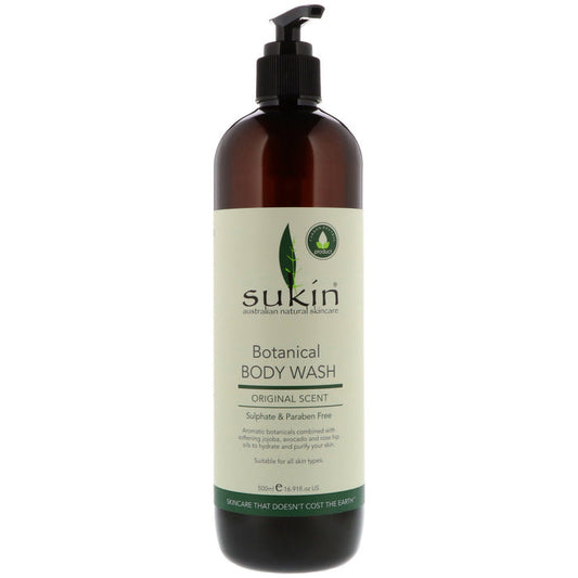 SUKIN BODY WASH,LIME,COCONUT