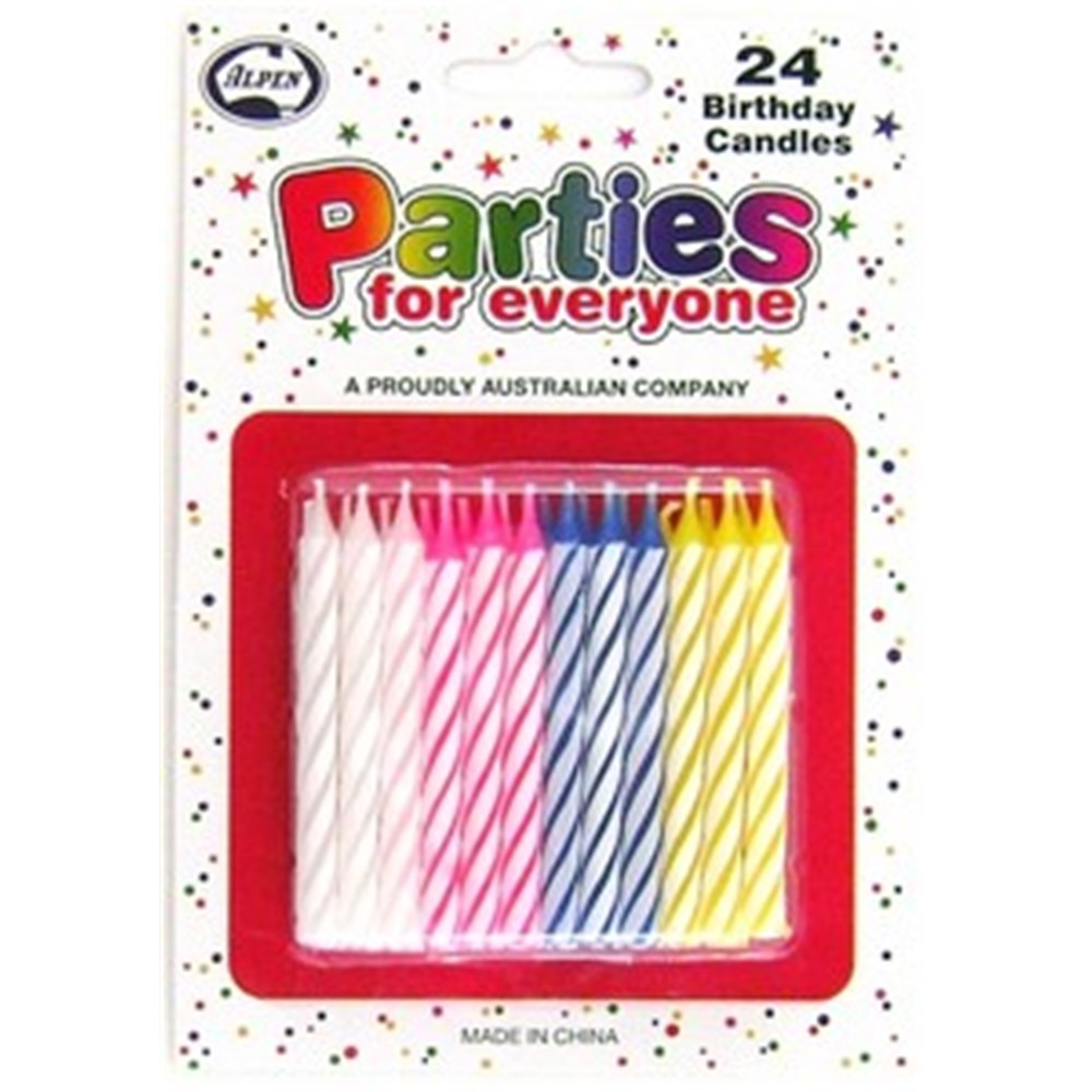 CANDLE BDAY 20CT SPRL GLITTR