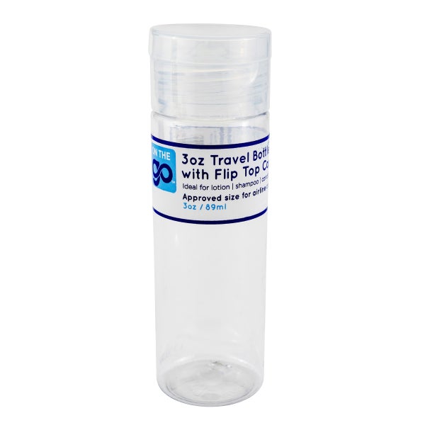 Sprayco Travel Bottle 3oz Cylinder W/Flip Top(12in) Asst